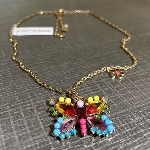 Betsey Johnson Butterfly Necklace